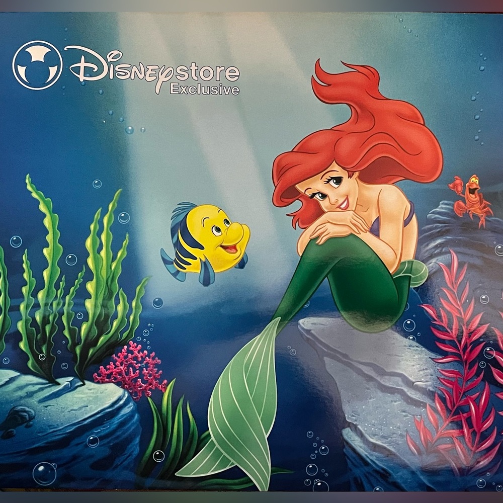 The Disney Store Exclusive The Little Mermaid Commemorative Set of 4 Lithographs